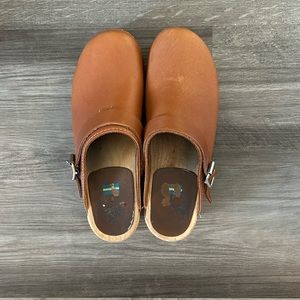 Women’s MIA Alma Buckle Leather Clogs